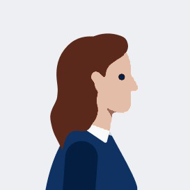 Coloured drawing of a woman