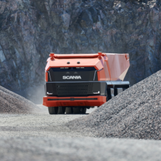AXL concept vehicle in gravel pit