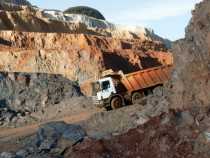 Truck in quarry