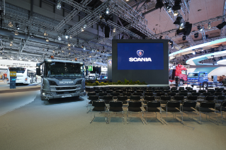 Scania exhibition stand space