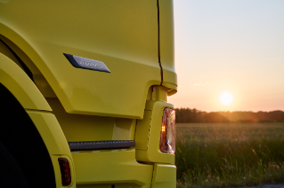 Detail of yellow Super truck