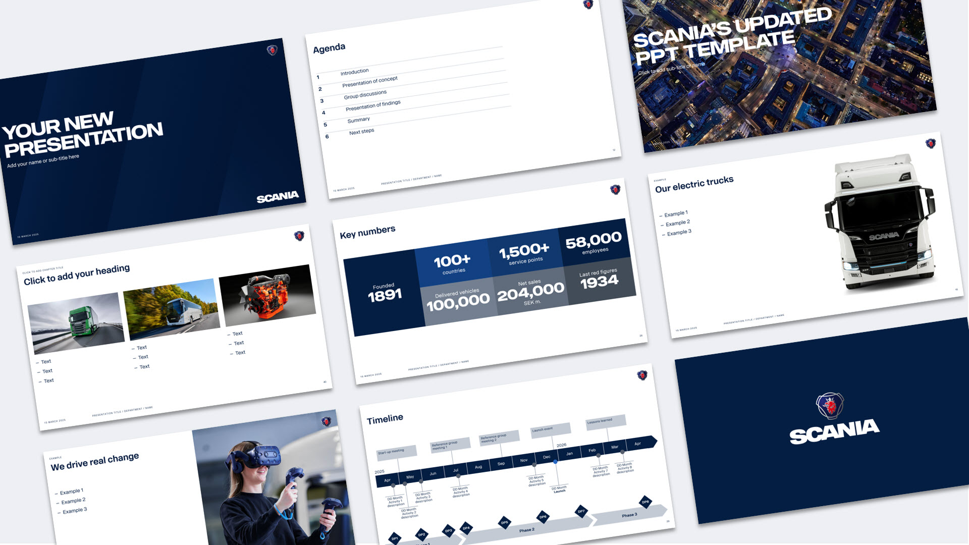 Scania PowerPoint template