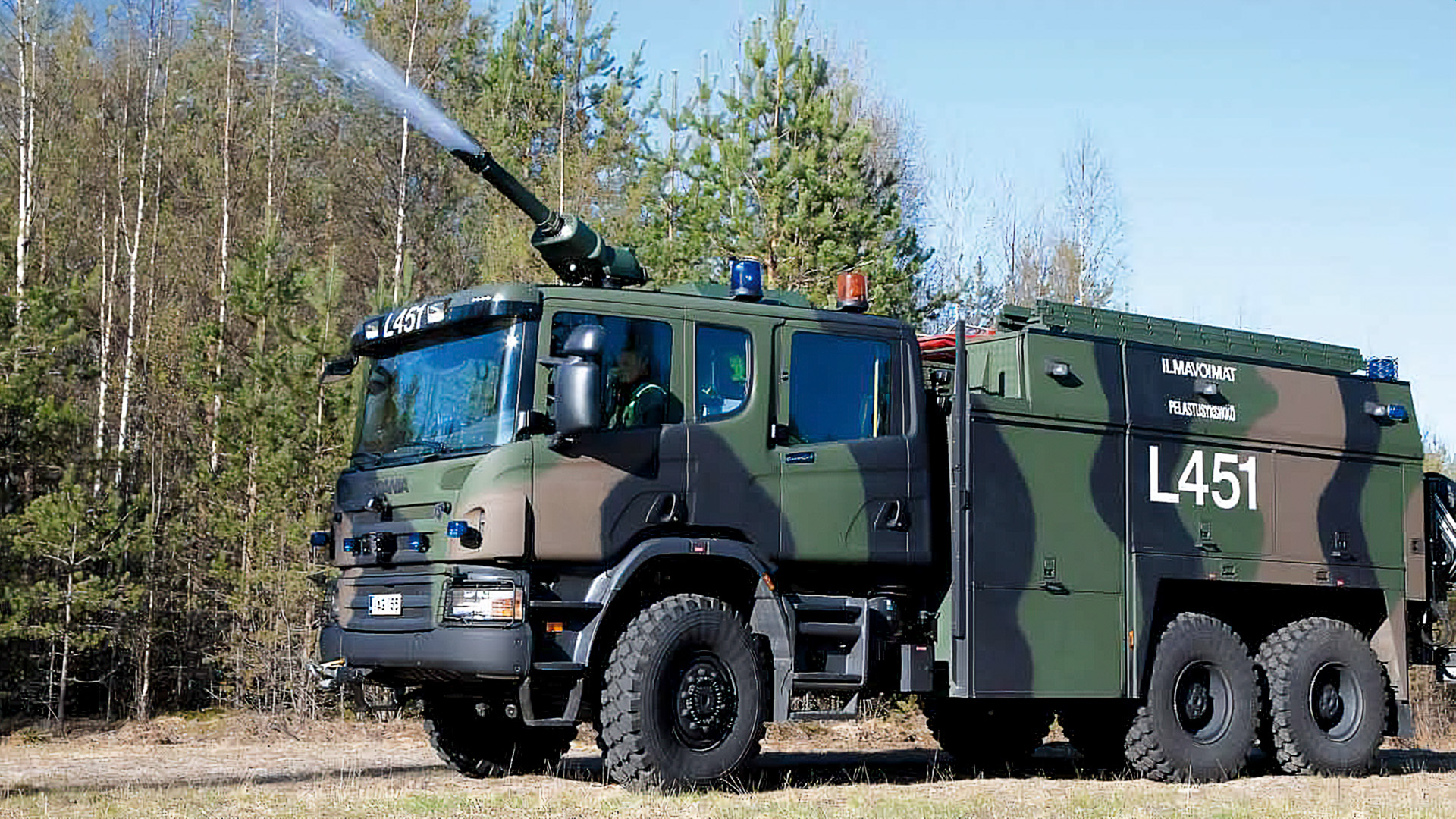 Scania P 380 6x6, firefighter.