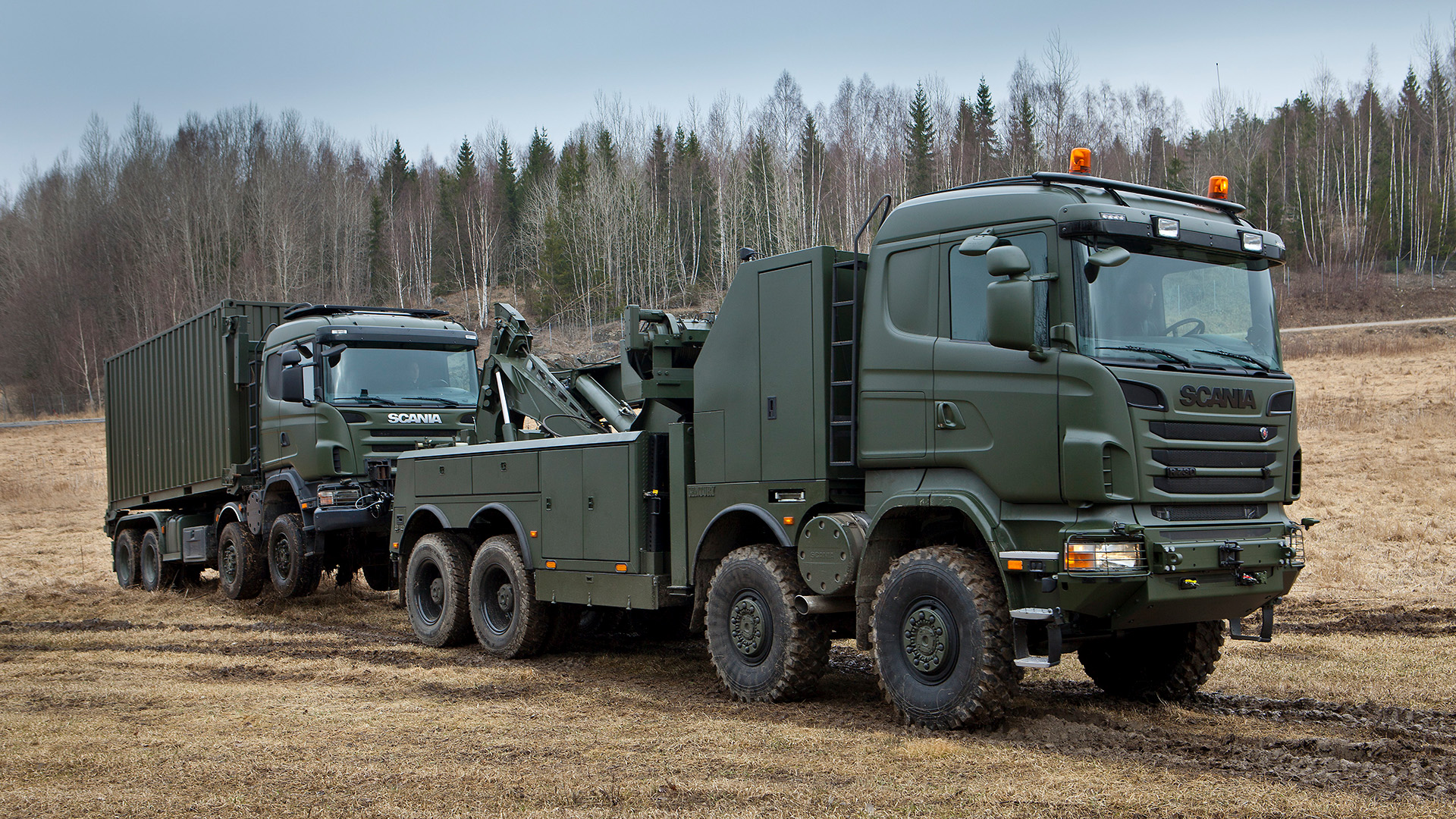 Scania R 730 8x8, recovery vehicle.