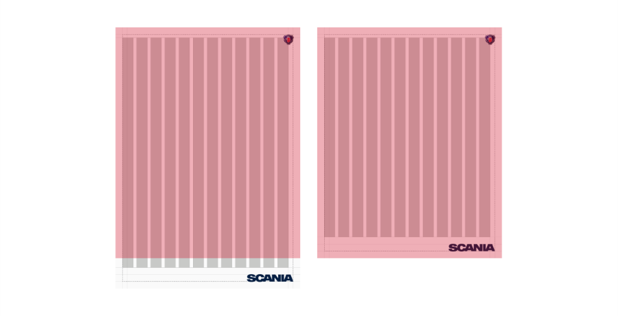 Visualisation of grid scaling for A4 format