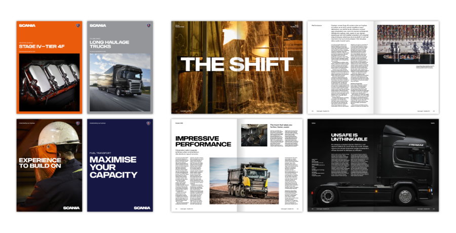 Brochure grid examples
