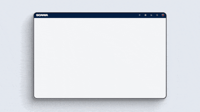 Example motion on desktop