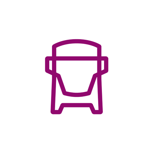 Truck pictogram in purple