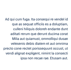 Right aligned text