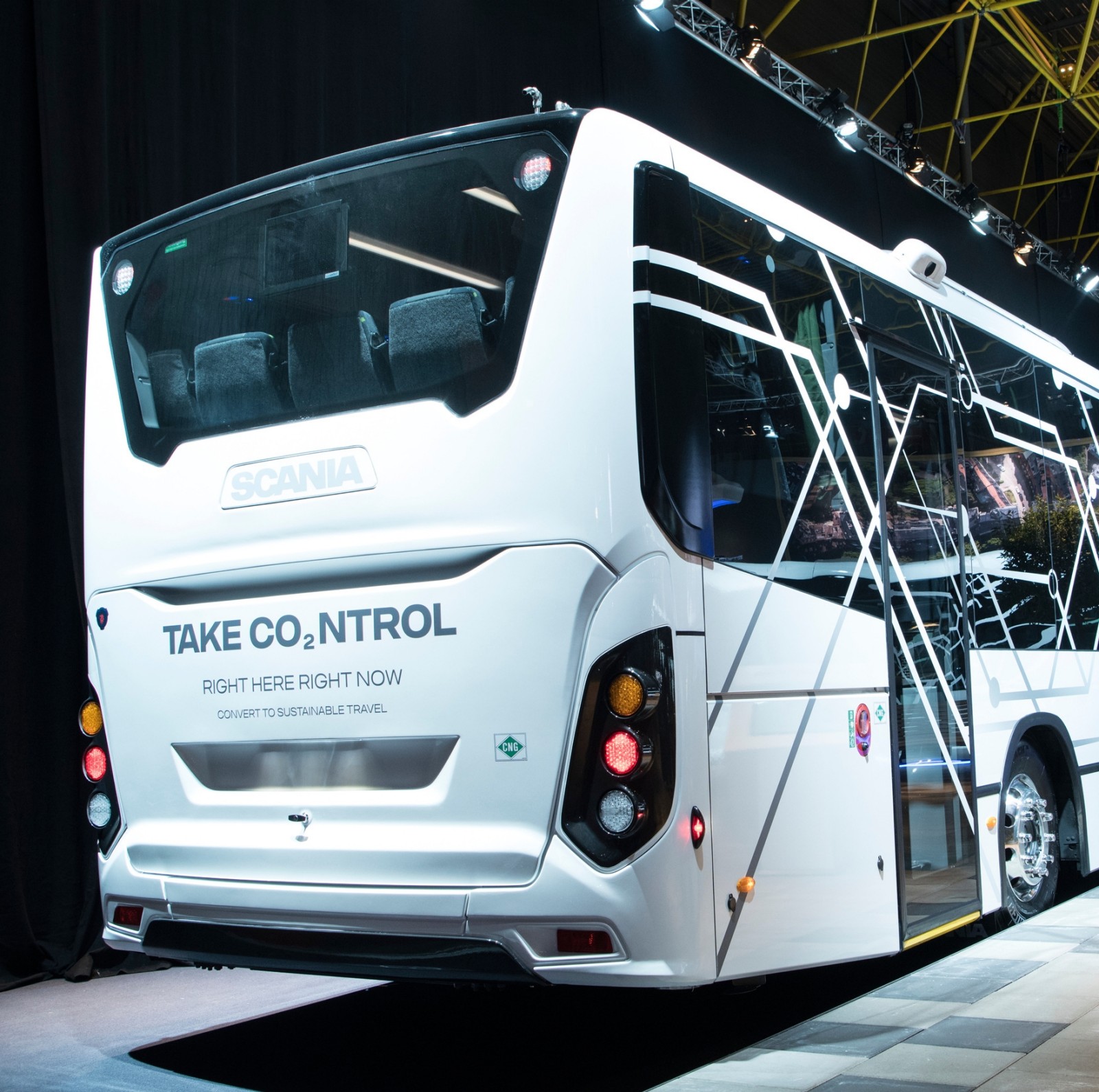 Scania stand at Busworld exhibition 2017
