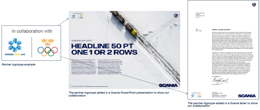 Scania and partner logo