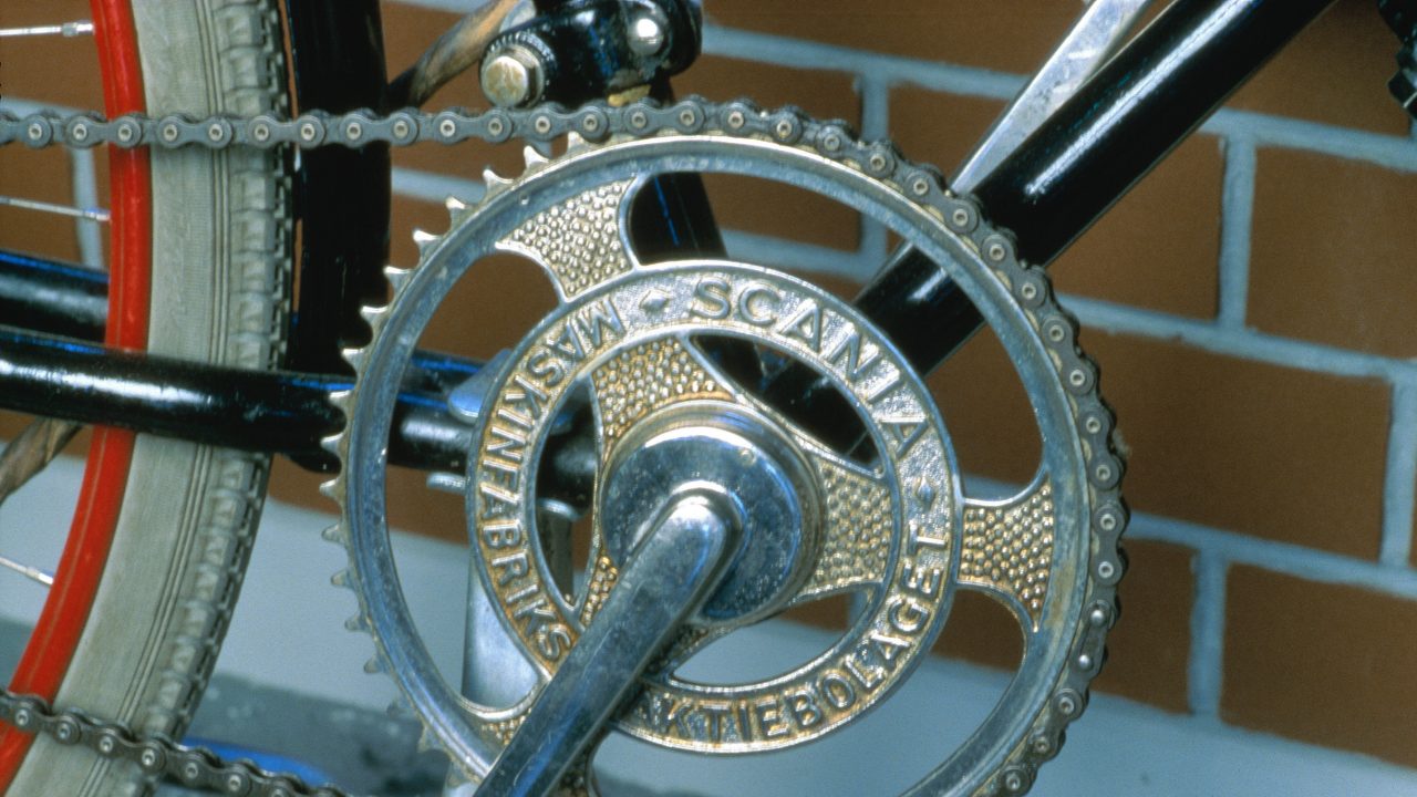 Scania Symbol 1901-1911 on bicycle. 