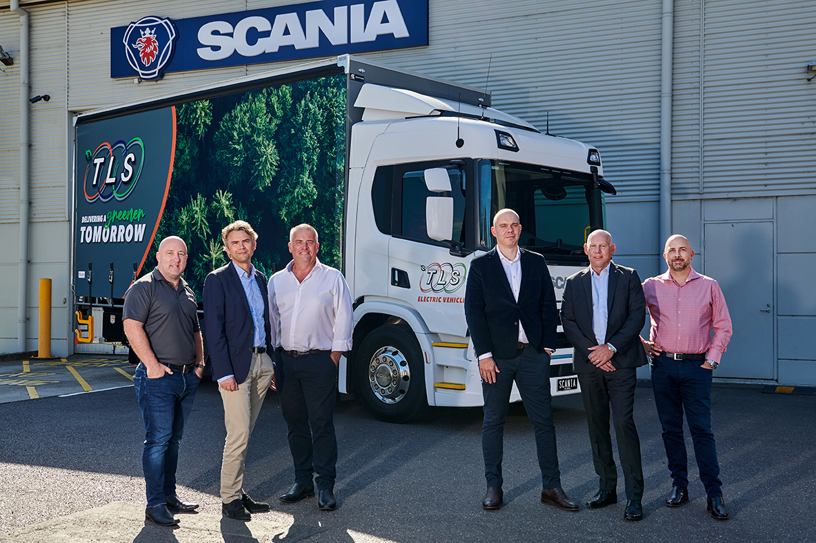 Scania hands over BEV truck to TLS
