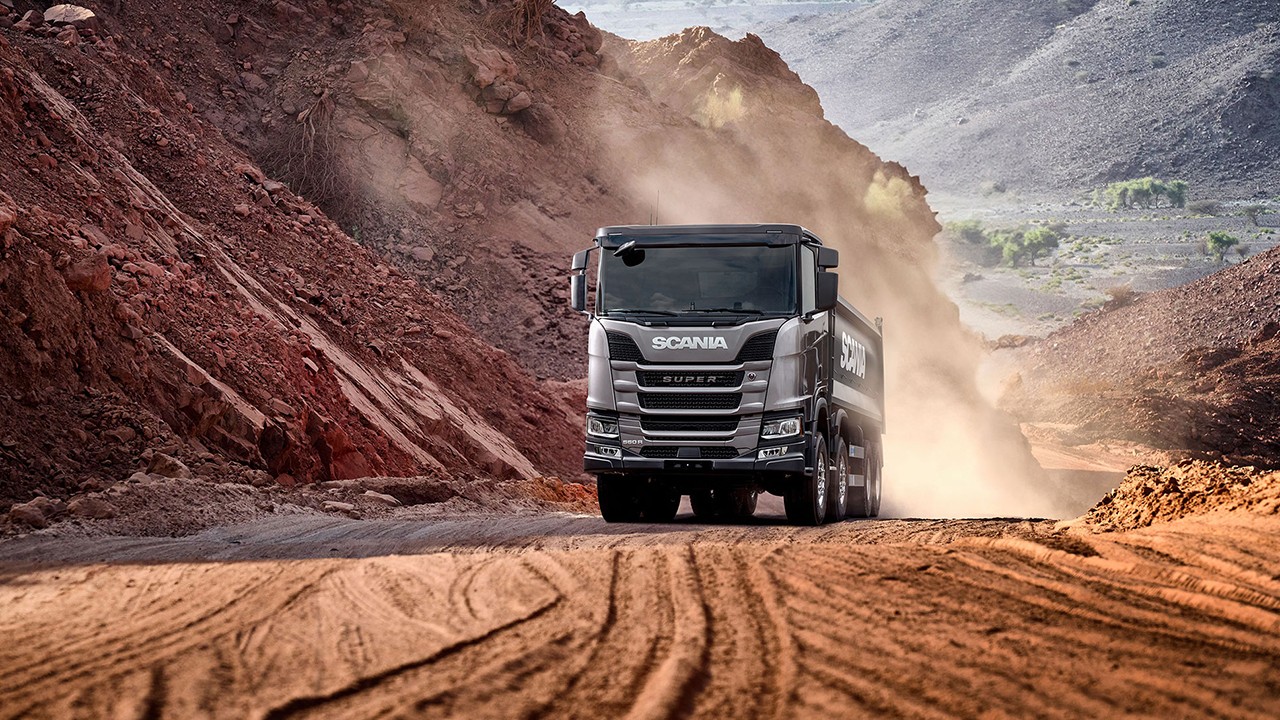 스카니아 덤프 트럭