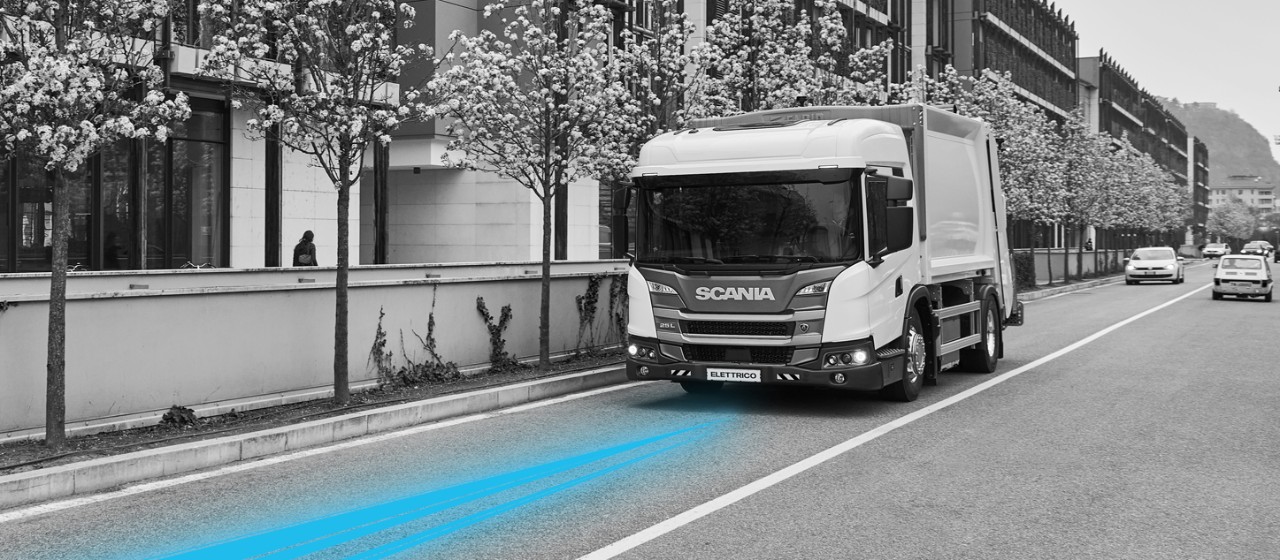 Camion benne à ordures ménagères