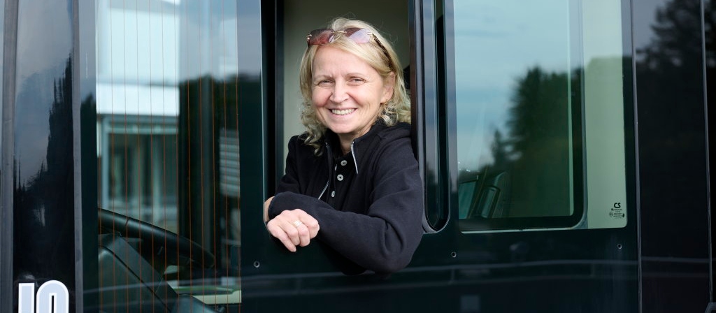 Maria Papp, a Development Engineer in Scania's People Transport Solutions department