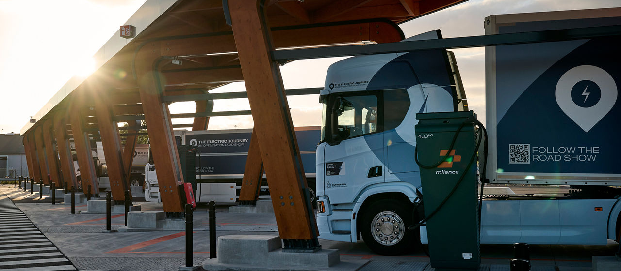 Scania electric trucks road show